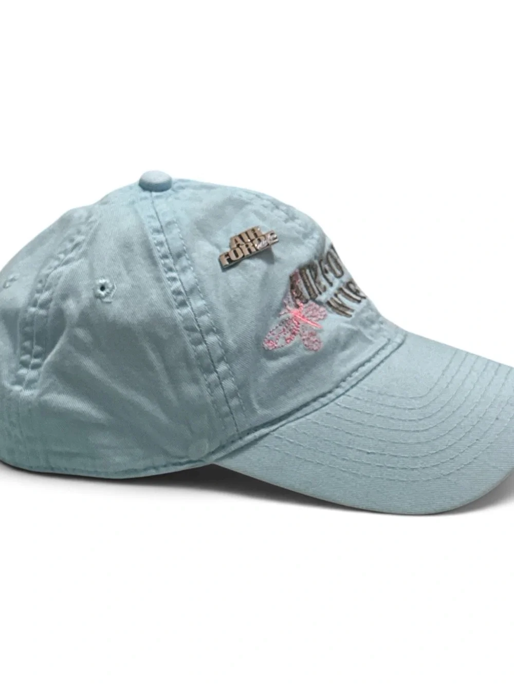 Air Force Wife Embroidered Light Blue Baseball Cap